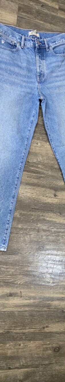 Madewell Low-Slung Straight Leg Jeans Medium Wash Rigid Denim Size 28